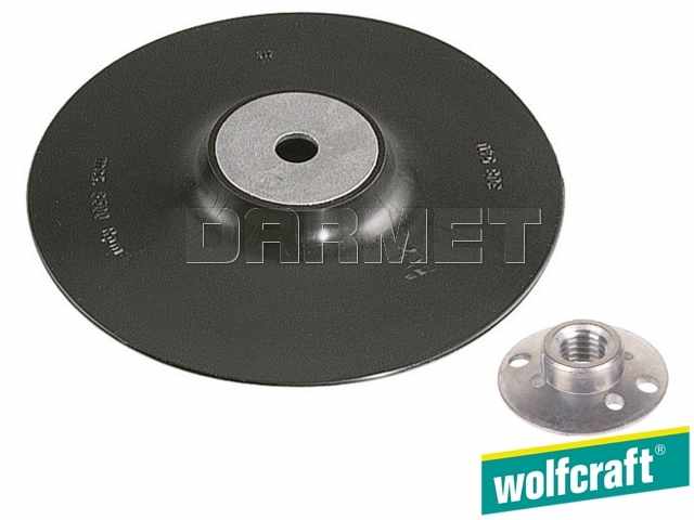 Dysk szlifierski do szlifierek kątowych, średnica: 125 mm, gwint: M14 - WOLFCRAFT WF2454000