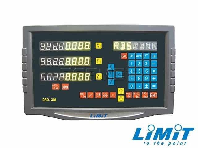 Monitor do odczytu cyfrowego DRO-3M/cyfrowa skala długości/pozycjoner 3-osiowy do frezarek/kompletny zestaw - Limit 151390101