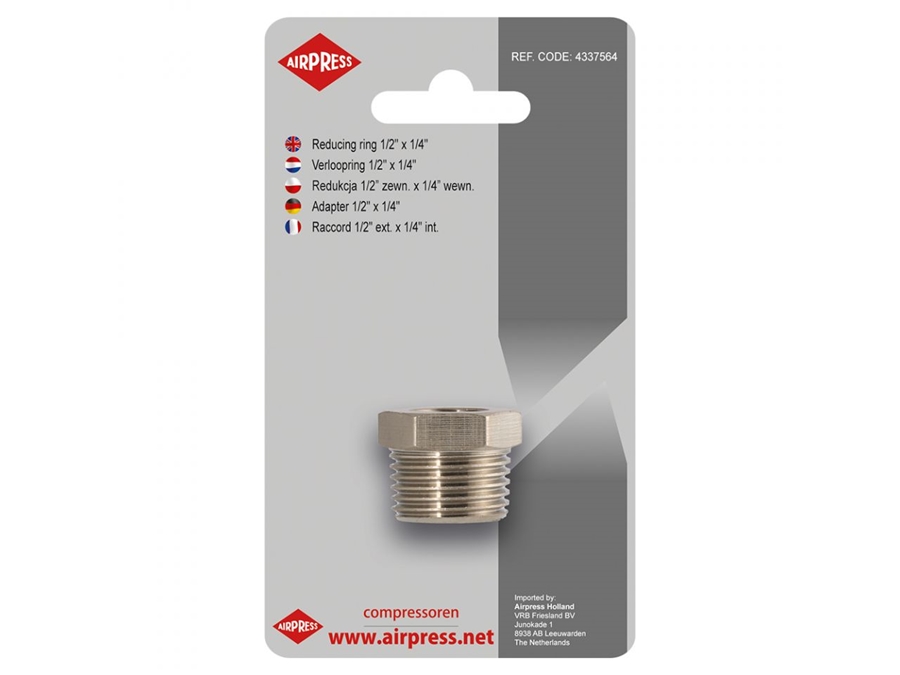 Redukcja mufa 1/4" x nypel 1/2" Airpress 4337564