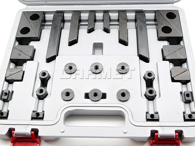 Płytki dociskowe | zestaw 58 elementów mocujących M8/10 mm