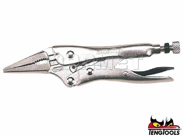 Kleszcze uniwersalne samozaciskowe 404-6, długość: 160MM, szerokość szczęk: 6MM - TENGTOOLS (7427-0109)