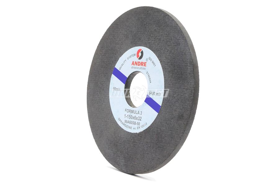 Kamień szlifierski 150 x 6 x 32 mm | ściernica płaska | typ 1 | 99A60S6B88 - ANDRE 120123