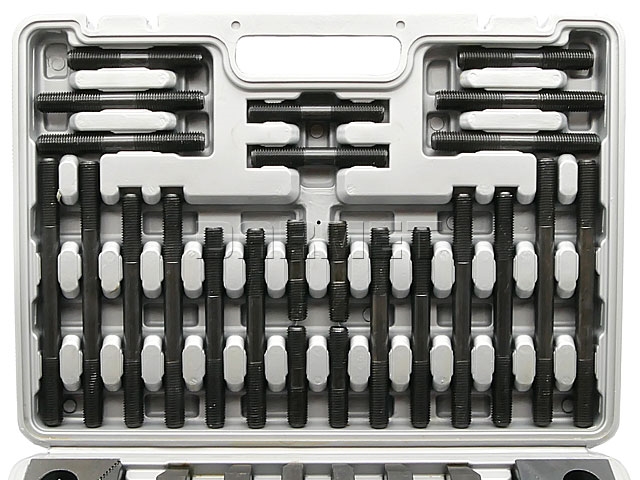 Płytki dociskowe | zestaw 58 elementów mocujących M16/18 mm