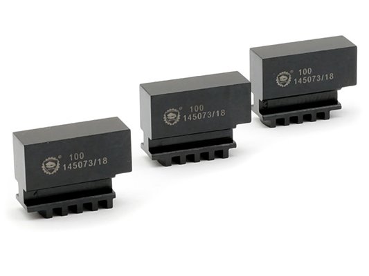 Szczęki jednolite miękkie 125 mm SJM | Komplet 3 szt. | do uchwytów 32**, 35**, 3-szczękowych - BISON-BIAL (398536020000)