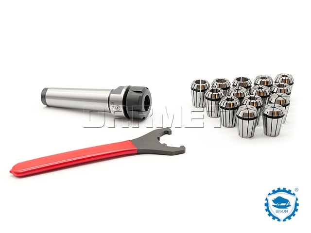 Oprawka zaciskowa do tulejek ER25 x 14 szt. - Morse 4 - komplet - ZM KOLNO (Typ 7711)