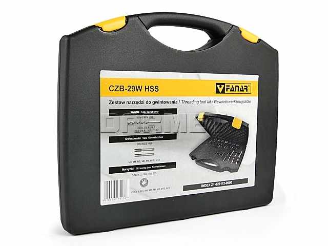 Zestaw narzędzi do gwintowania CZB-29W HSS - FANAR (Z1-029112-0000)