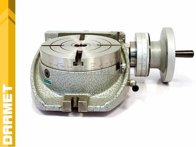 Stół obrotowy do frezarki, podziałowy (pion i poziom) 160 mm - DARMET TSL-160