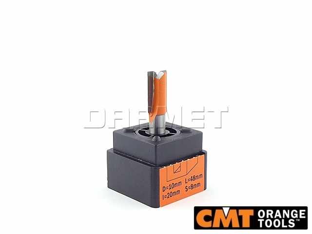 Frez prosty HM do drewna, średnica 10 mm, długość robocza 20 mm - CMT (911.100.11)
