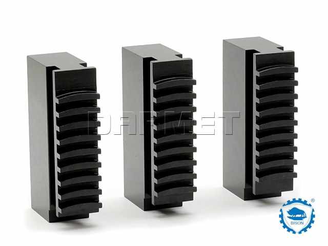 Szczęki jednolite miękkie 250 mm SJM | Komplet 3 szt. | do uchwytów 32**, 35**, 3-szczękowych - BISON-BIAL (398536050600)