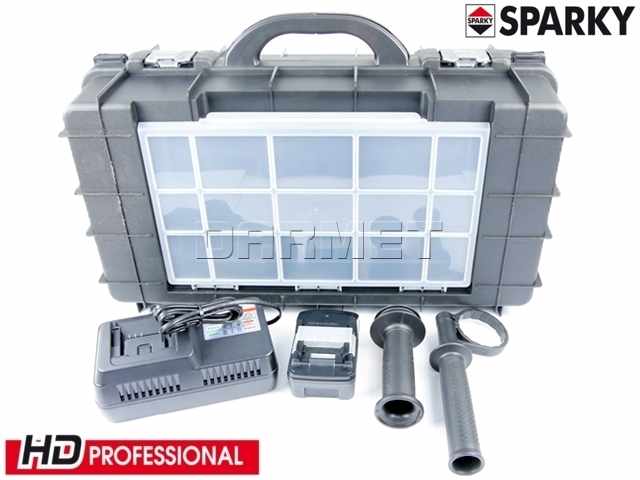 Zestaw combo: udarowa wiertarko-wkrętarka BUR2 18Li + szlifierka kątowa M 18Li - SPARKY (BUR218LI+M18LI)