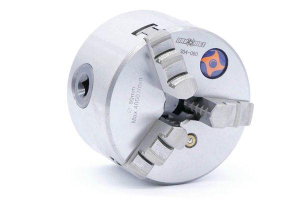 Uchwyt tokarski samocentrujący spiralny, żeliwny, 3 - szczękowy: 80 MM (DIN 6350) - DARMET