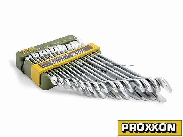 Zestaw kluczy SLIM-LINE, płasko-oczkowe - 15 sztuk - PROXXON (PR23821)