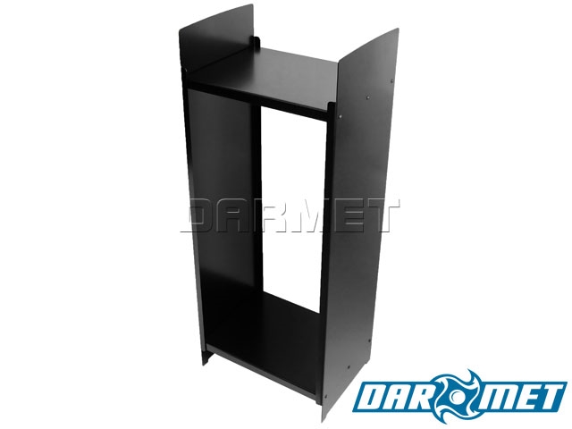 Stojak na drewno kominkowe | 46 x 35 x 115  cm | blacha 2,5 mm | wzór: PEŁNY - DARMET