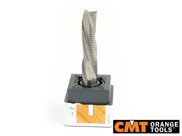 Frez spiralny zgrubny - negatyw | 12 x 35 x 12 mm - CMT (196.120.11)