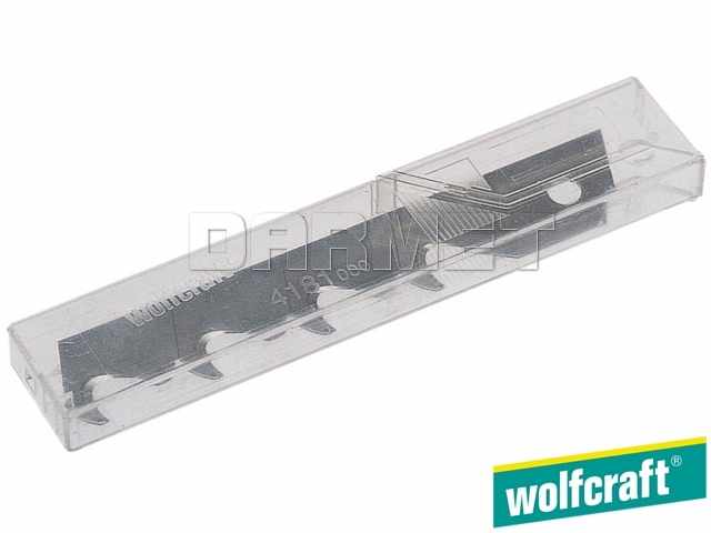 Ostrza odłamywane haczykowe, 4 segmenty, szerokość ostrza: 18 mm - 5 sztuk - WOLFCRAFT WF4179000