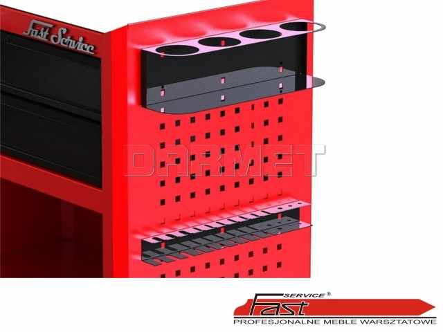 Wózek narzędziowy (2 szuflady + 1 perforacja) - FAST SERVICE (N-2-06-01)