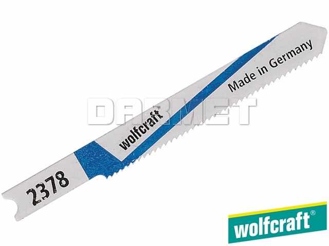 Brzeszczoty do wyrzynarek z trzpieniem "U", do metalu, głębokość cięcia: 1-3 mm - 2 sztuki - WOLFCRAFT (WF2378000)