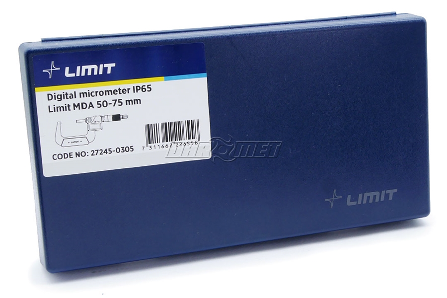 Mikrometr elektroniczny zewnętrzny 50 - 75 mm MDA IP65 | odczyt 0,001 mm - Limit 272450305