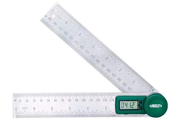 Kątomierz elektroniczny z liniałem 0-360° | 0-200mm | INSIZE 2176-200