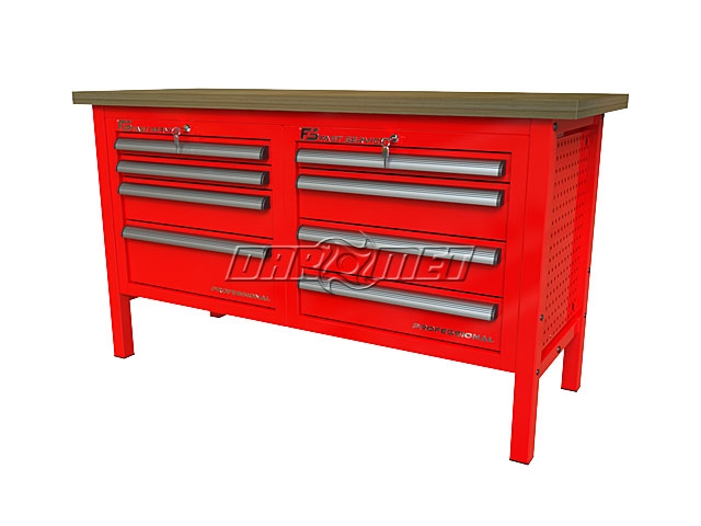 STÓŁ WARSZTATOWY Z SZAFKAMI - 1400x600 mm - FAST SERVICE (P-3-066-01)