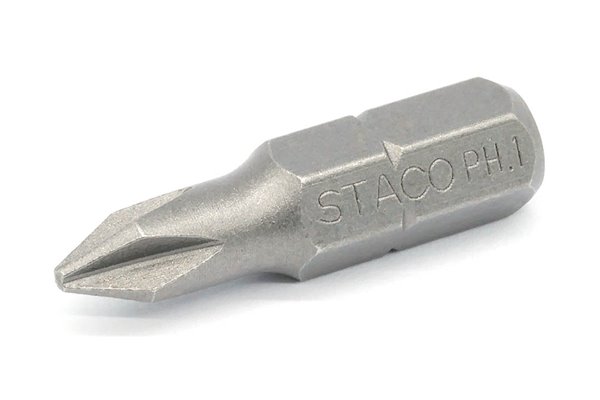 Bit udarowy PH1, 1/4" x 25 mm, 2 szt. - STACO (20801)