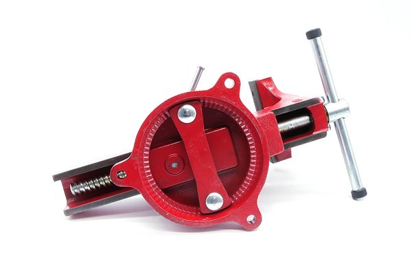 Imadło ślusarskie | szczęki ząbkowane 125 mm | z podstawą obrotową 360° - FORWARD FSV05