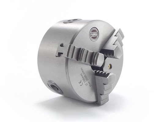 Uchwyt tokarski samocentrujący, żeliwny, 3 - szczękowy: 100MM - (DK11 - 100)