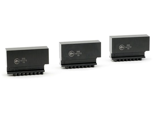 Szczęki jednolite miękkie 250 mm SJM | Komplet 3 szt. | do uchwytów 32**, 35**, 3-szczękowych - BISON-BIAL (398536050600)