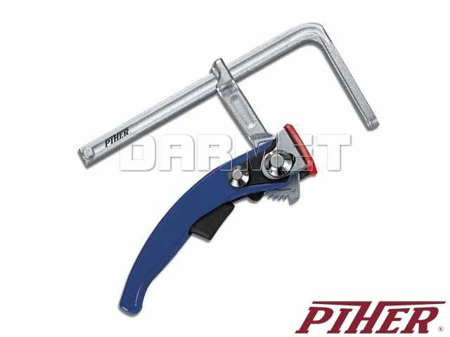Ścisk stolarski z dźwignią TPAL, zakres zacisku - 120 mm - PIHER (P30810)
