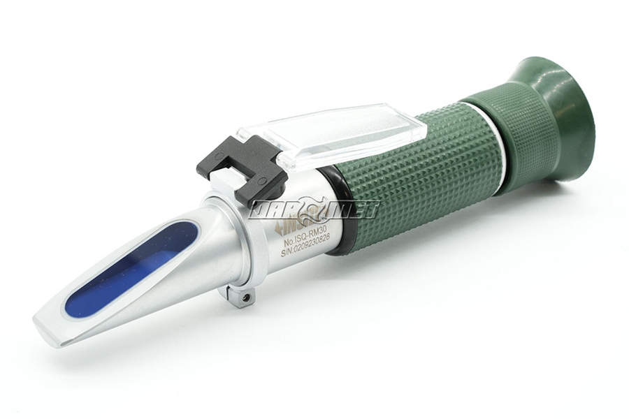 Refraktometr 0-32 % do pomiaru  stężenia roztworów, chłodziwa, emulsji - INSIZE ISQ-RM30