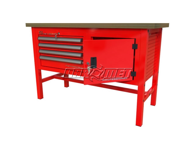STÓŁ WARSZTATOWY Z SZAFKAMI - 1400x600 mm - FAST SERVICE (P-3-042-01)