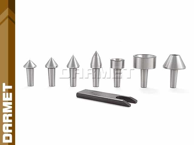 Kieł tokarski obrotowy, uniwersalny z końcówkami wymiennymi - Morse MK4 (DM434)