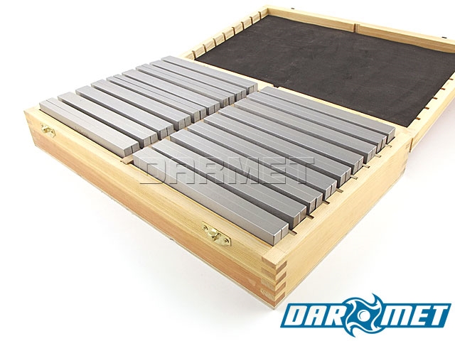 Bloczki równoległościenne | podkładki frezarskie 150 x 8 mm | zestaw 18 par |  PF 150/8 - 16/50x18 PB154-1