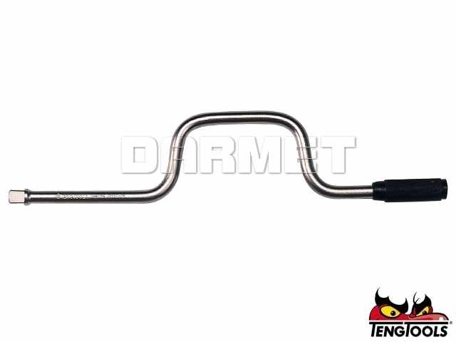 Pokrętło korbowe, M380011-C z chwytem kwadratowym 3/8", długość: 380MM - TENGTOOLS (11204-0100)
