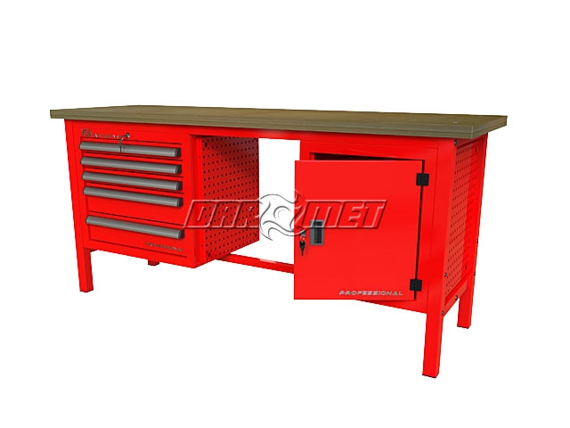 STÓŁ WARSZTATOWY Z SZAFKAMI - 1920x600 mm - FAST SERVICE (P-3-151-01)