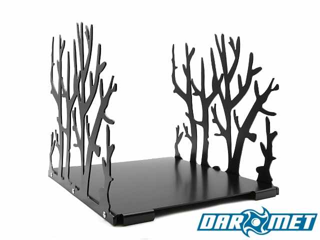 Stojak na drewno kominkowe | 44 x 42 x 40  cm | wzór: gałązka | blacha 2,5 mm - DARMET