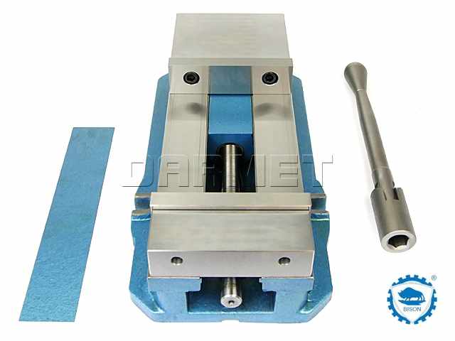 Imadło maszynowe z dociskiem szczęki 155 mm | typ 6523-155 - BISON-BIAL 326523160400