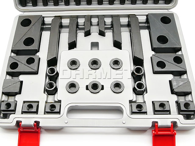 Płytki dociskowe | zestaw 58 elementów mocujących M16/18 mm