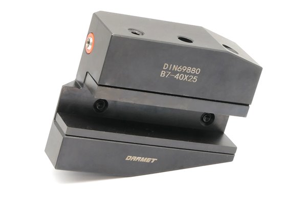Uchwyt narzędziowy VDI 40 typ B7 | odwrócony, prawy, długi | do noży tokarskich 25 mm | B7.D40.H25 - Darmet