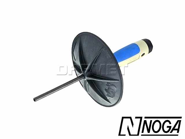 Hak 500 mm z osłoną dłoni i łopatką do ściągania wiórów - NOGA (SP2740)