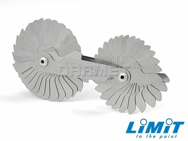 Sprawdzian grzebieniowy do gwintów 60° | 54 ostrza - Limit 25801200