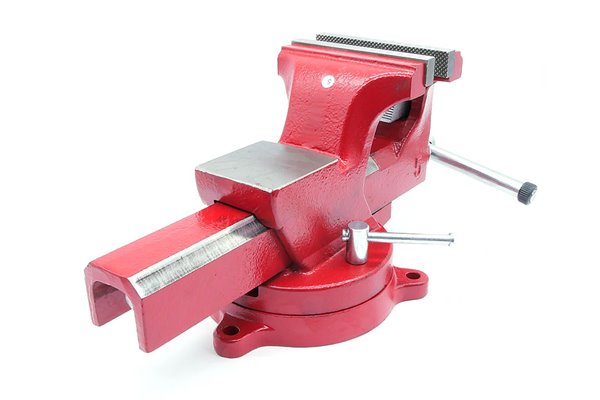 Imadło ślusarskie | szczęki ząbkowane 125 mm | z podstawą obrotową 360° - FORWARD FSV05