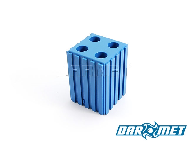 Stojak na oprawki ze stożkiem Morse MK1 kolor niebieski (2305) 50x50mm