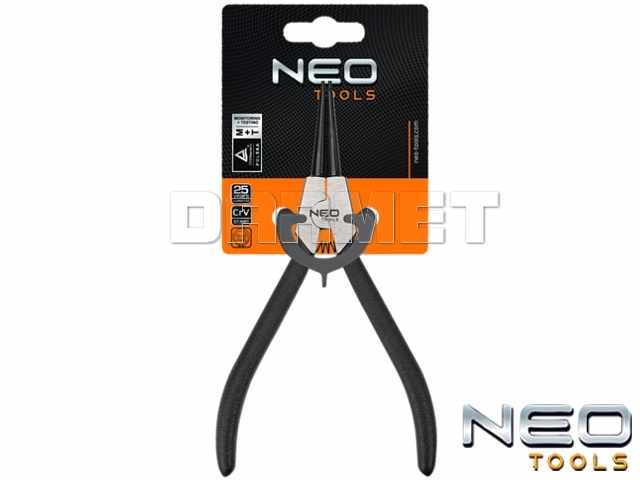 Szczypce do pierścieni osadczych zewnętrznych, proste, długość: 180MM - NEO TOOLS (01-041)