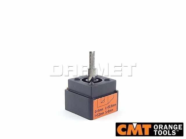 Frez prosty HM do drewna, średnica 5 mm, długość robocza 12 mm - CMT (911.050.11)