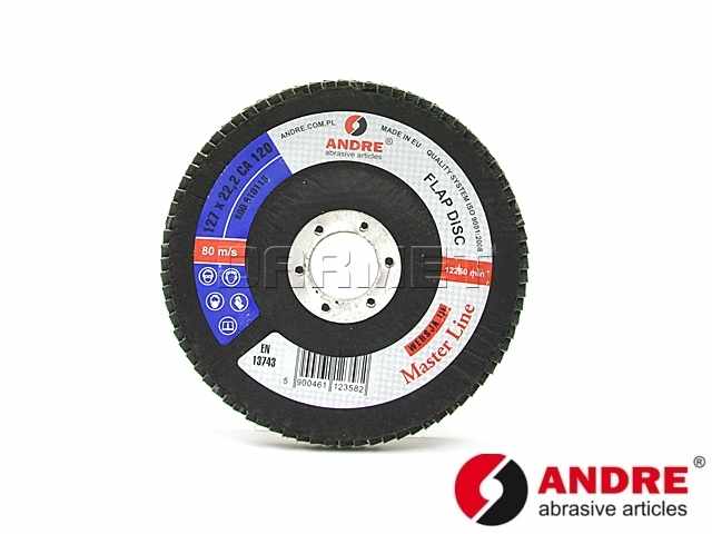Ściernica lamelkowa 125 x 22,2 mm | P80 | MASTER-LINE | wersja III - ANDRE 810118