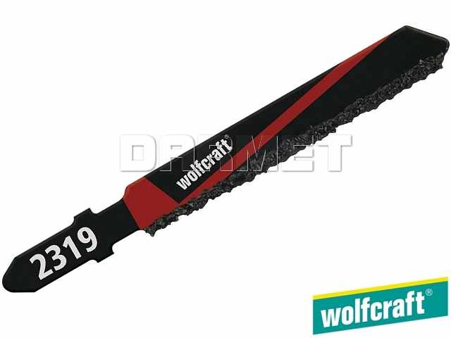 Brzeszczot do wyrzynarek z trzpieniem "T", do glazury, głębokość cięcia: 15 mm - WOLFCRAFT (WF2319000)