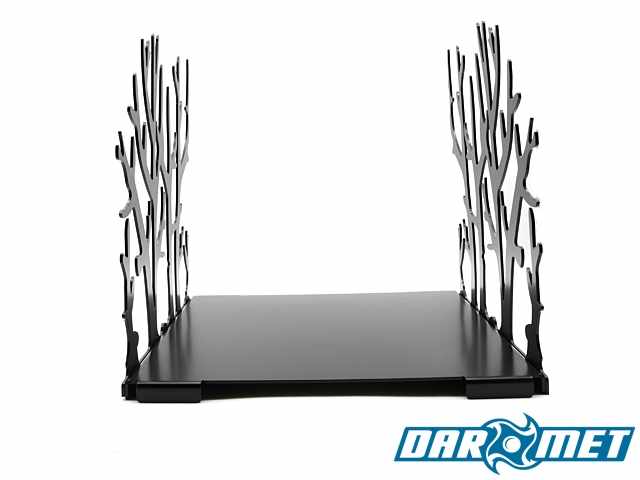 Stojak na drewno kominkowe | 44 x 42 x 40  cm | wzór: gałązka | blacha 2,5 mm - DARMET