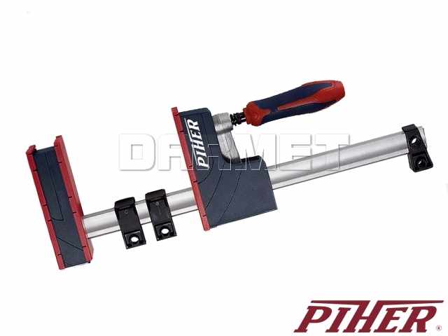 Ścisk stolarski pełnopowierzchniowy PRL 95, zakres zacisku - 2500 mm - PIHER (P31225)