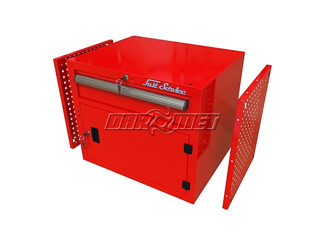 Szafka do stołu warsztatowego zamykana z szufladą i drzwiczkami - FAST SERVICE (P-1-071-01)